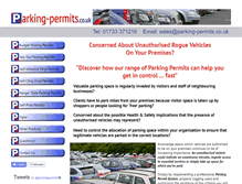 Tablet Screenshot of parking-permits.co.uk